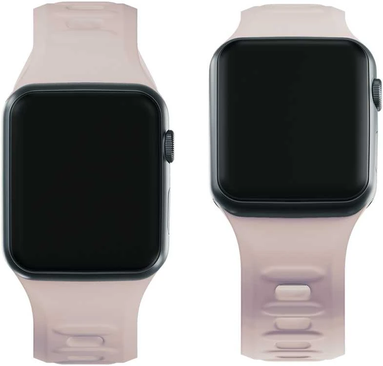 3MK silikoninis laikrodžio dirželis, latte spalvos, skirtas „Apple Watch“ 42/44/45/49 mm