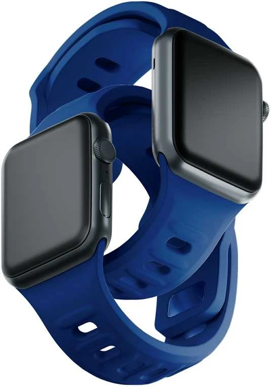 3MK silikoninis laikrodžio dirželis Mėlyna, skirtas Apple Watch 42/44/45/49 mm