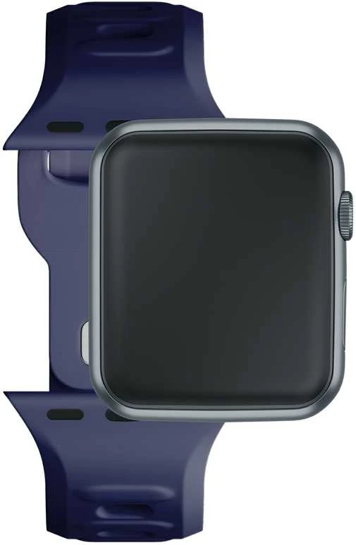 3mk silikoninė apyrankė Apple Watch 42 / 44 / 45 / 49 mm - mėlynos spalvos