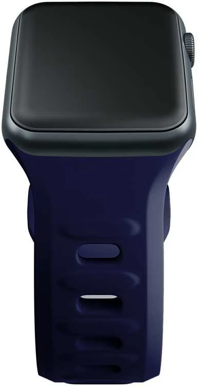 3mk silikoninė apyrankė Apple Watch 42 / 44 / 45 / 49 mm - mėlynos spalvos
