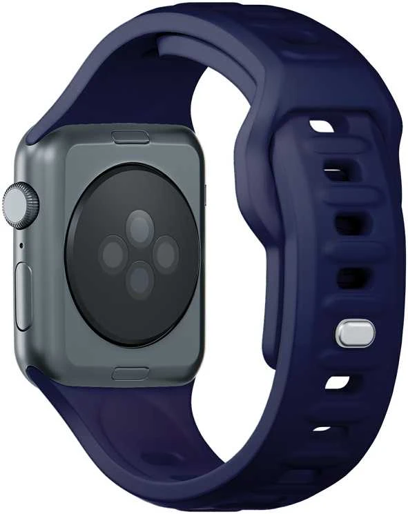3mk silikoninė apyrankė Apple Watch 42 / 44 / 45 / 49 mm - mėlynos spalvos