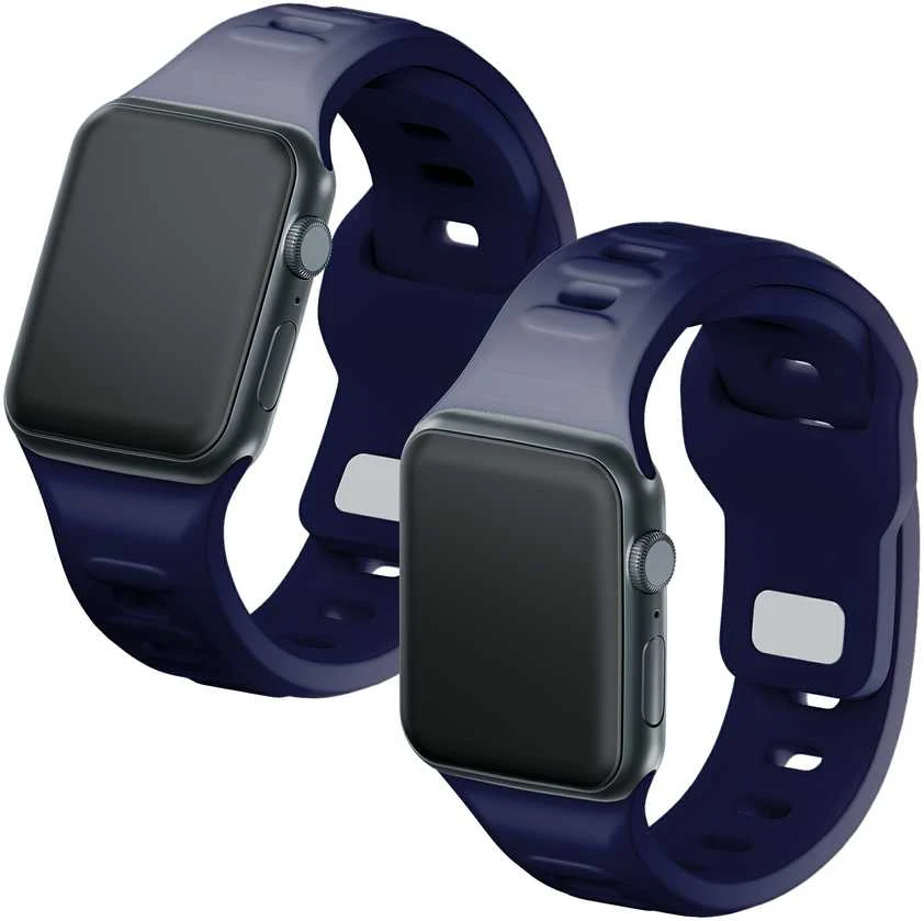 3mk silikoninė apyrankė Apple Watch 42 / 44 / 45 / 49 mm - mėlynos spalvos