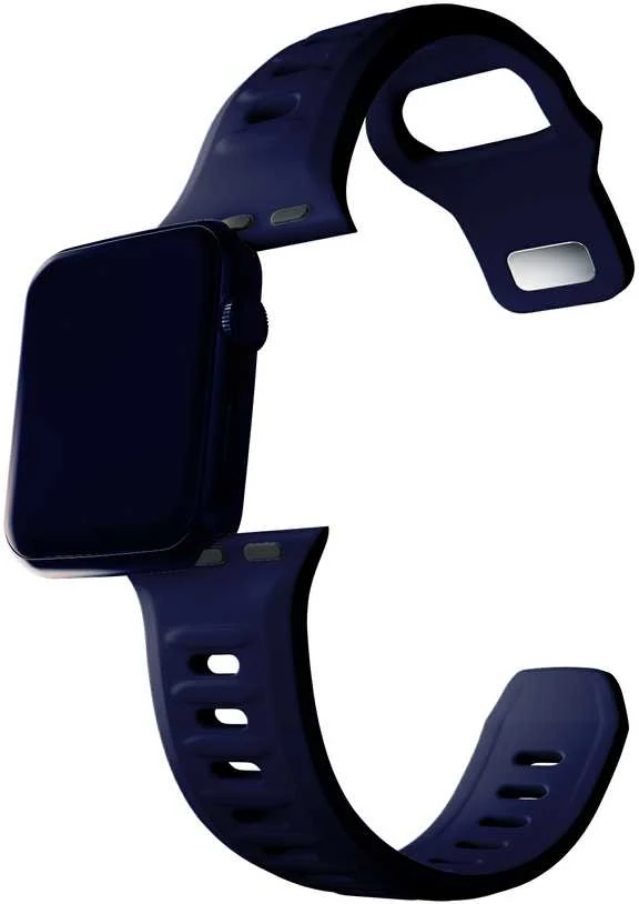 3mk silikoninė apyrankė Apple Watch 42 / 44 / 45 / 49 mm - mėlynos spalvos