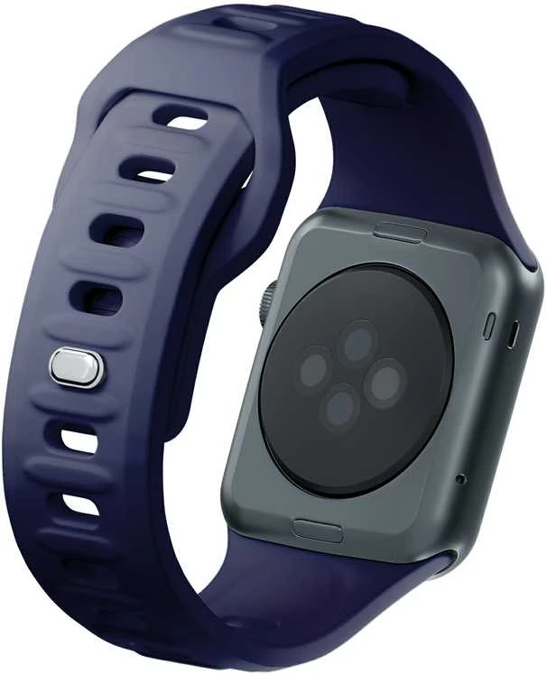 3mk silikoninė apyrankė Apple Watch 42 / 44 / 45 / 49 mm - mėlynos spalvos