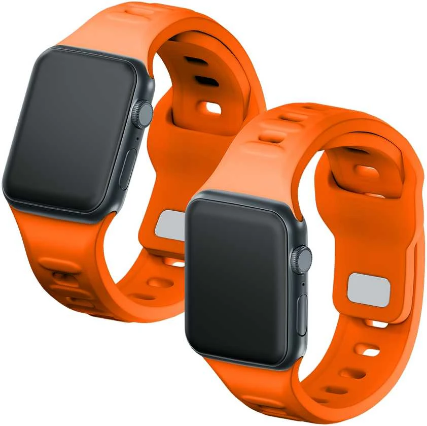 3MK Silicone Watch apyrankė oranžinės spalvos for Apple Watch 42/44/45/49mm
