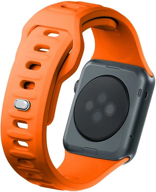 3MK Silicone Watch apyrankė oranžinės spalvos for Apple Watch 42/44/45/49mm