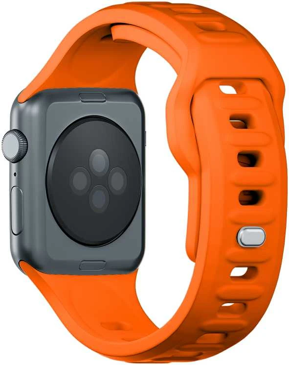 3MK Silicone Watch apyrankė oranžinės spalvos for Apple Watch 42/44/45/49mm