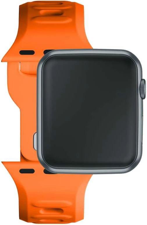 3MK Silicone Watch apyrankė oranžinės spalvos for Apple Watch 42/44/45/49mm