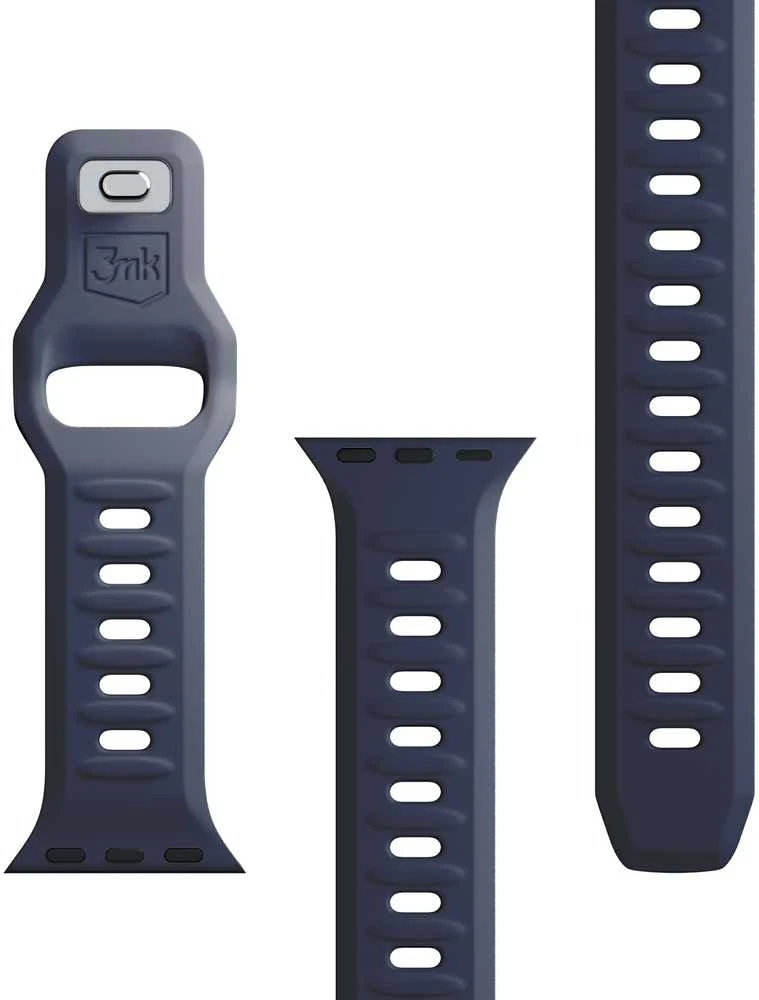 3mk silikoninė apyrankėApple Watch 42 / 44 / 45 / 49 mm - pilkos spalvos