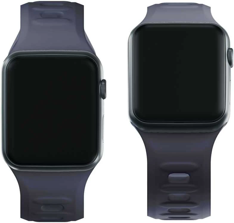 3mk silikoninė apyrankėApple Watch 42 / 44 / 45 / 49 mm - pilkos spalvos