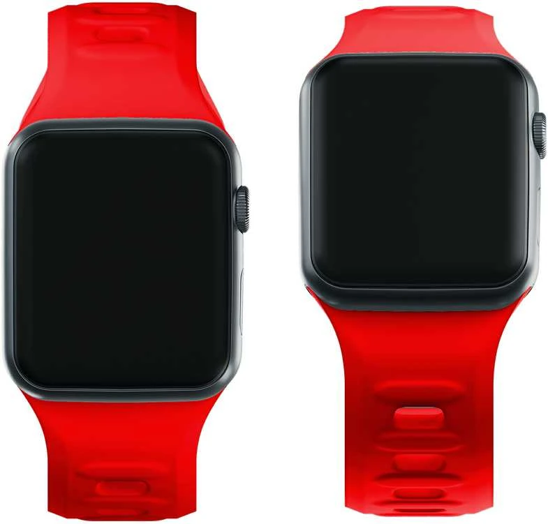 3MK silikoninė laikrodžio apyrankė, raudona, skirta Apple Watch 42/44/45/49mm