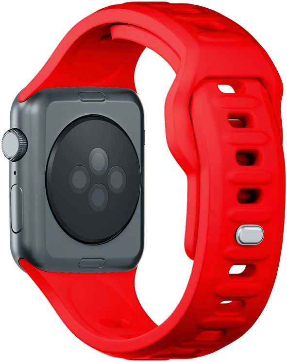 3MK silikoninė laikrodžio apyrankė, raudona, skirta Apple Watch 42/44/45/49mm