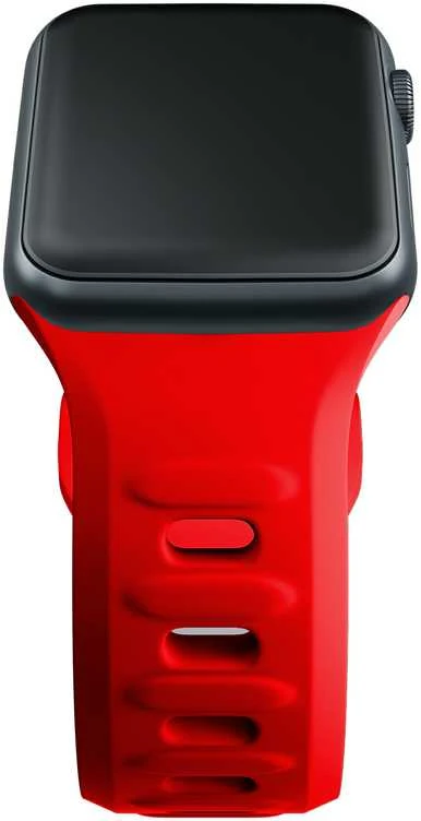 3MK silikoninė laikrodžio apyrankė, raudona, skirta Apple Watch 42/44/45/49mm