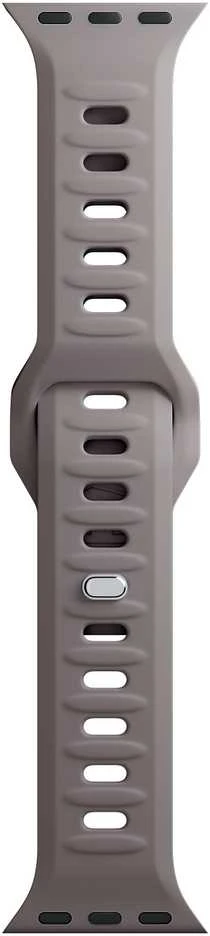 3Mk 42/44/45/46/49 mm pilkšvai pilkas (didelis) - 3 mk silikoninis laikrodžio dirželis, skirtas „Apple“