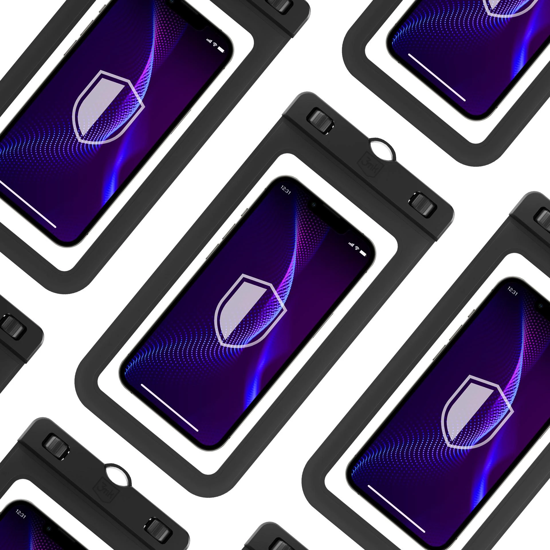 Dėklas atsparus vandeniui 3mk Hydro Case juodas