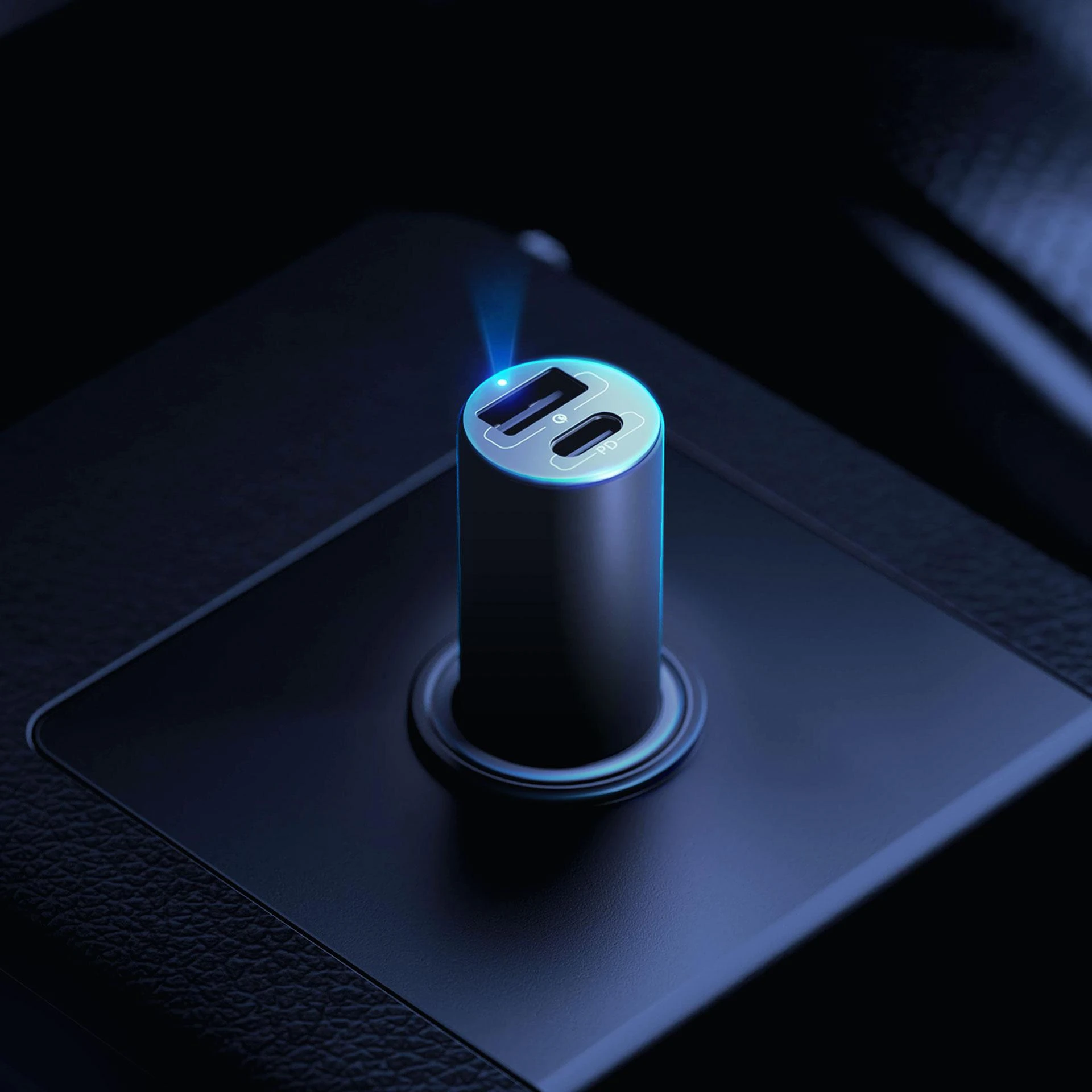 Įkroviklis automobilinis 3mk Hyper Car Charger 100W 1xUSB-C + 1xUSB-A