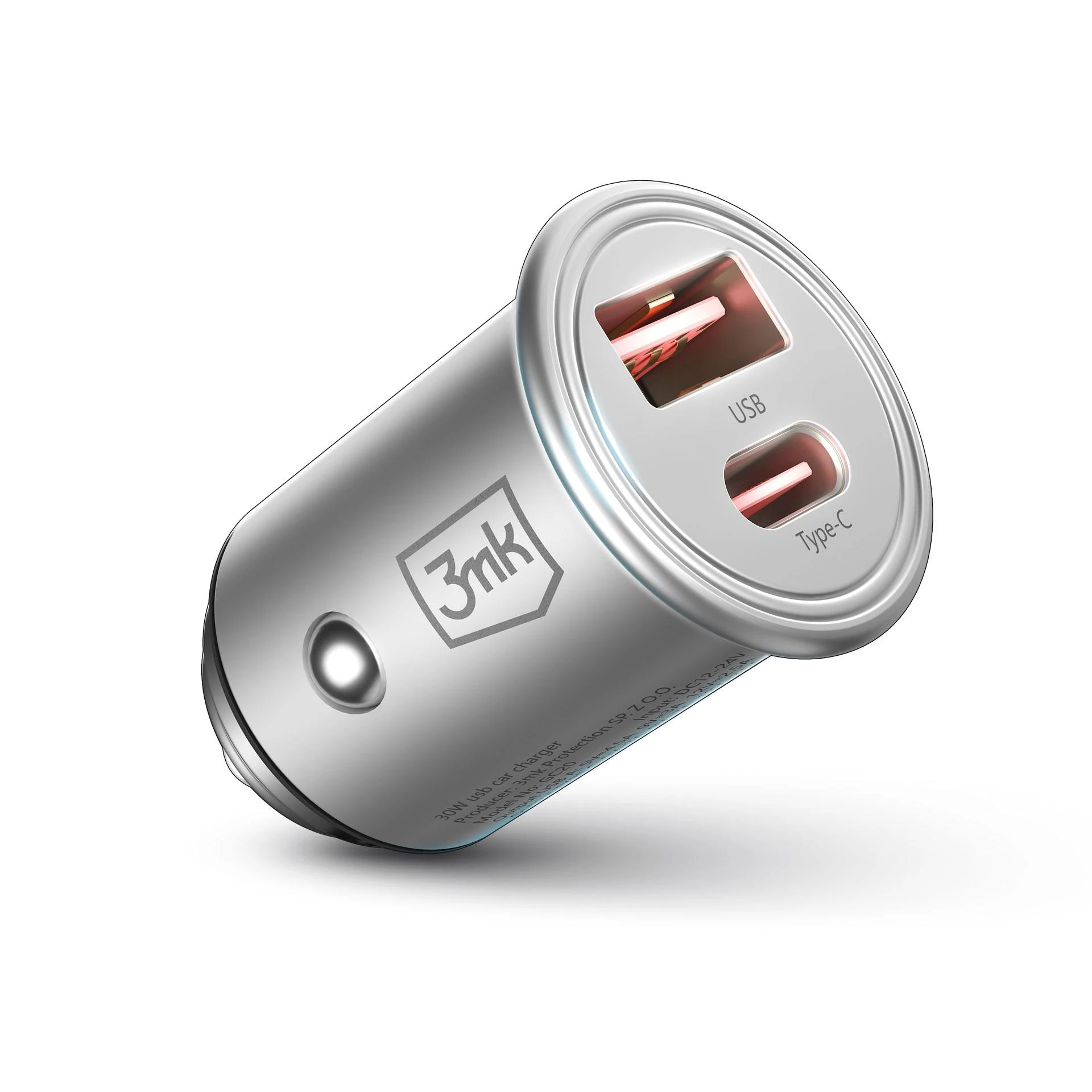 3MK Įkroviklis SAM HYPER CAR CHARGER 30W