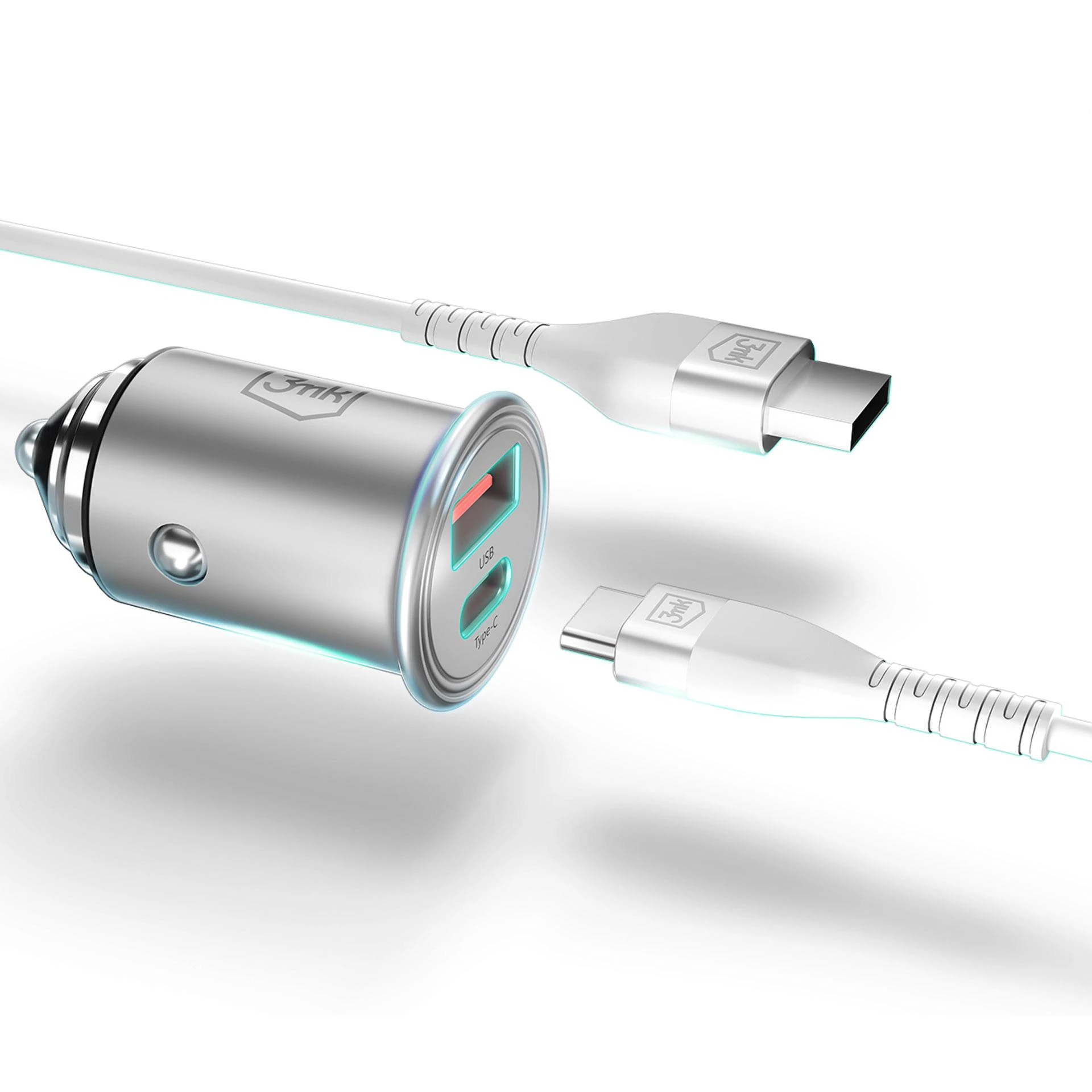 3MK Įkroviklis SAM HYPER CAR CHARGER 30W