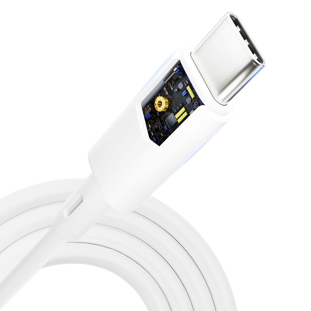 USB kabelis 3mk Hyper Silicone Cable Type-C 60W 3A 1m