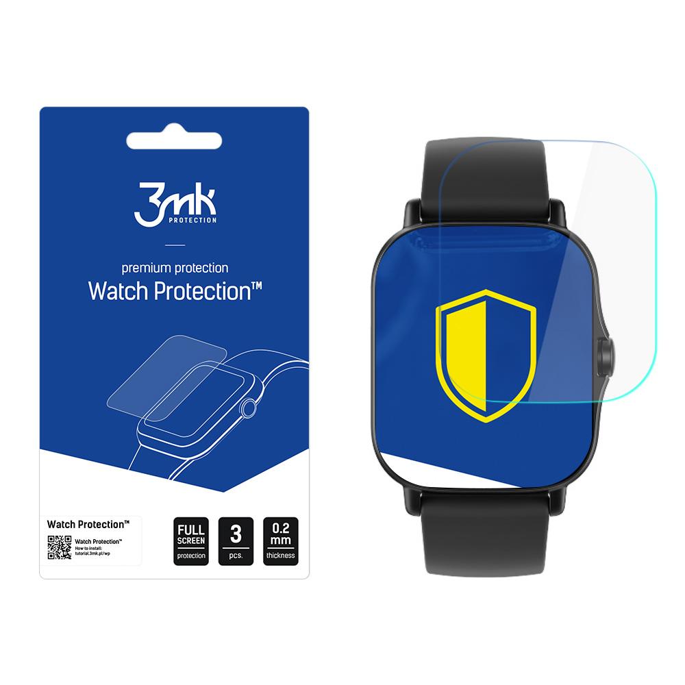 LCD apsauginė plėvelė 3MK Watch ARC Amazfit GTS 2 3vnt