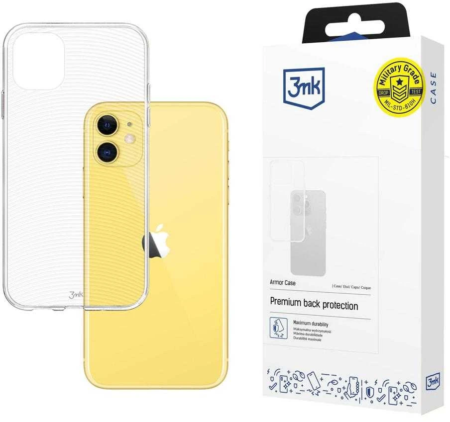 Dėklas 3MK Armor Case Nugaros apsauga, Apple, iPhone XI, TPU, Skaidrus