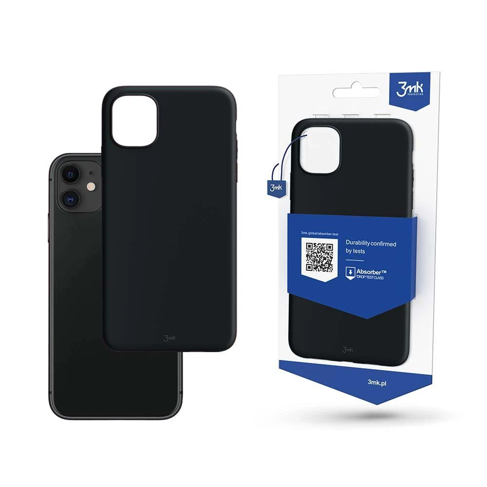 3MK Matt dėklas Apple iPhone 11 juodos spalvos