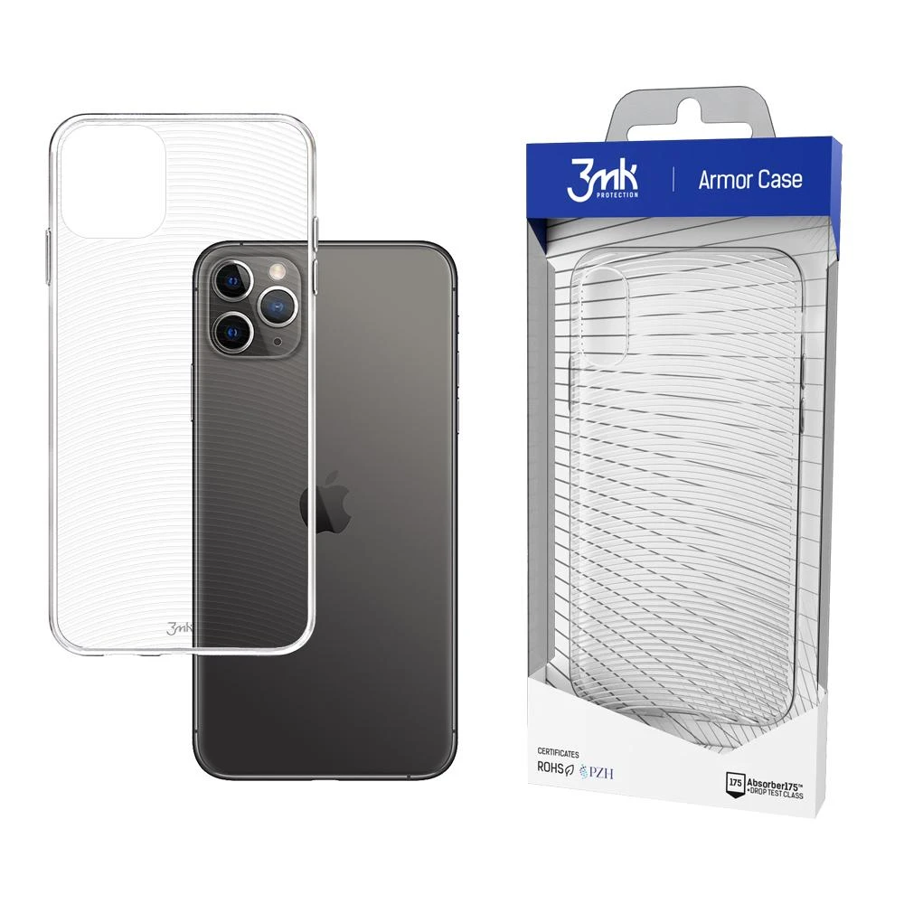 Dėklas 3MK Armor Case Nugaros apsauga, Apple, iPhone XI Pro Max, TPU, Skaidrus