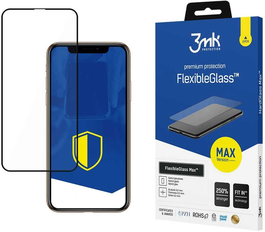 Hibridinis stiklas 3mk FlexibleGlass Max™ iPhone 11 Pro Max