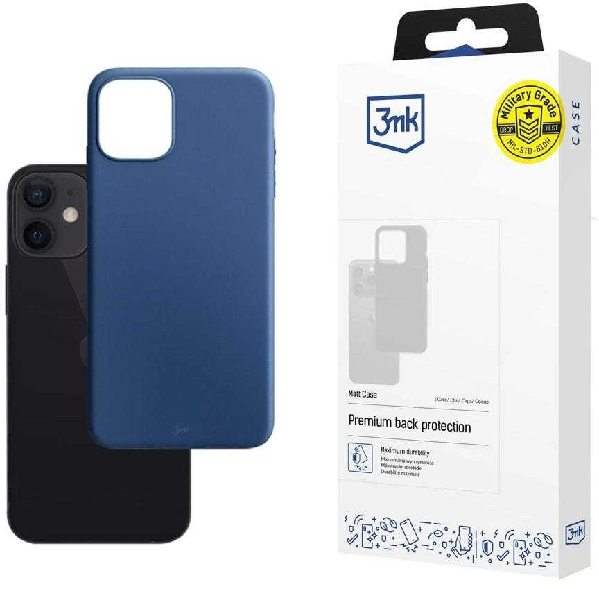 Dėklas Apple iPhone 12 Mini - 3mk Matt Case mėlyna
