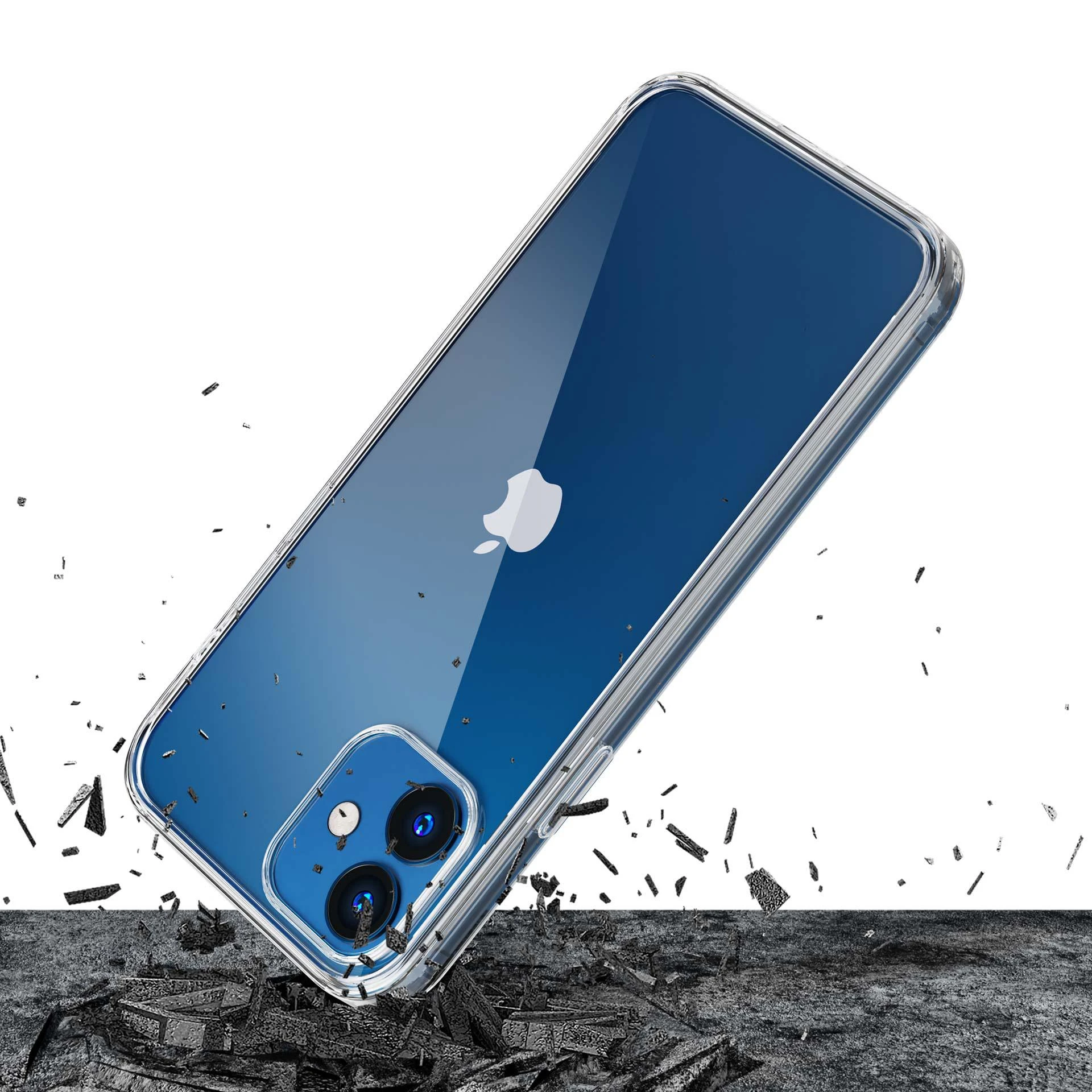3MK iPhone 12 Mini, TPU, skaidrus, skaidrus telefono dėklas