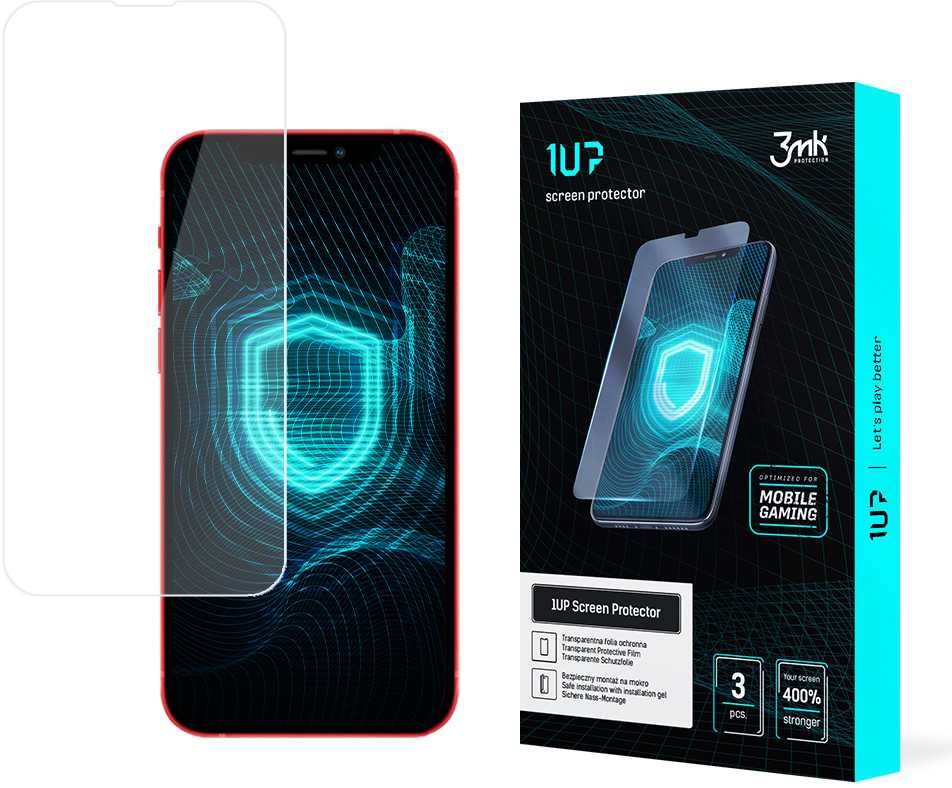 LCD apsauginis stikliukas 3mk 1UP Apple iPhone 13 mini juodas
