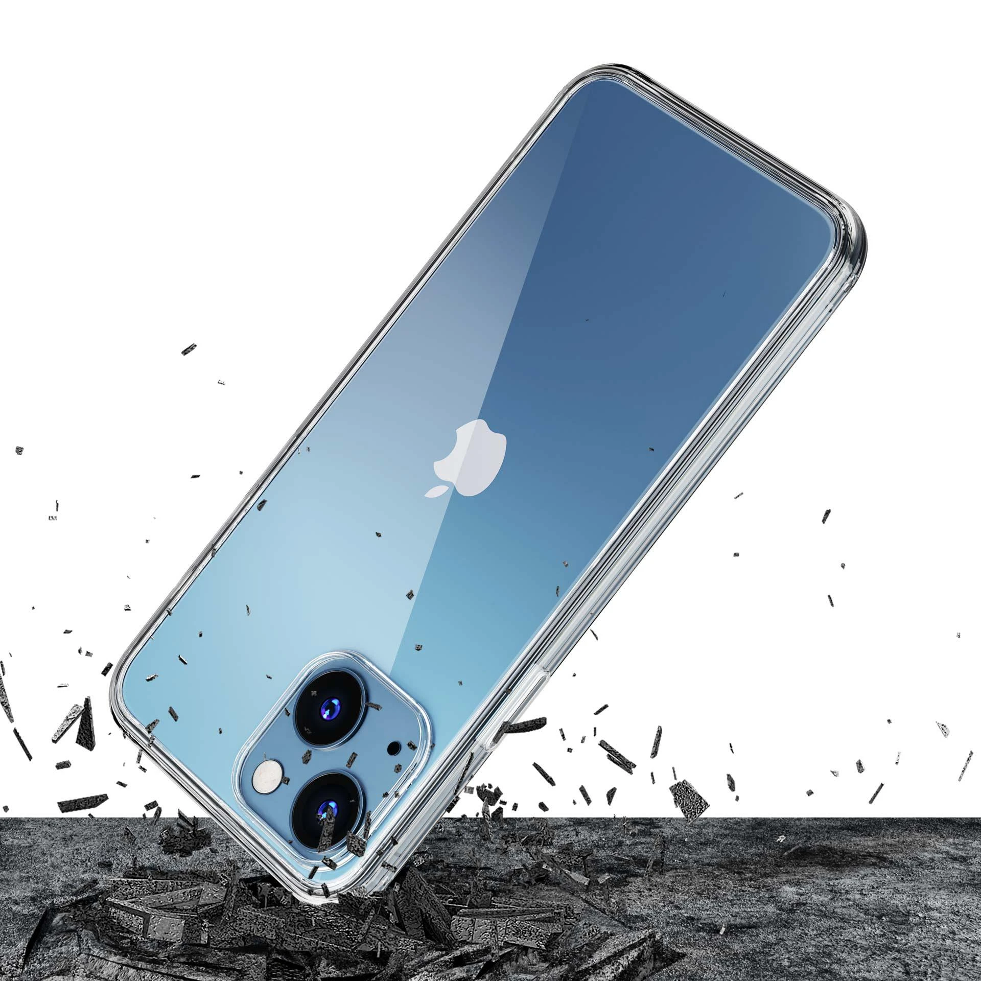 3MK iPhone 13 Mini, TPU, skaidrus, skaidrus telefono dėklas