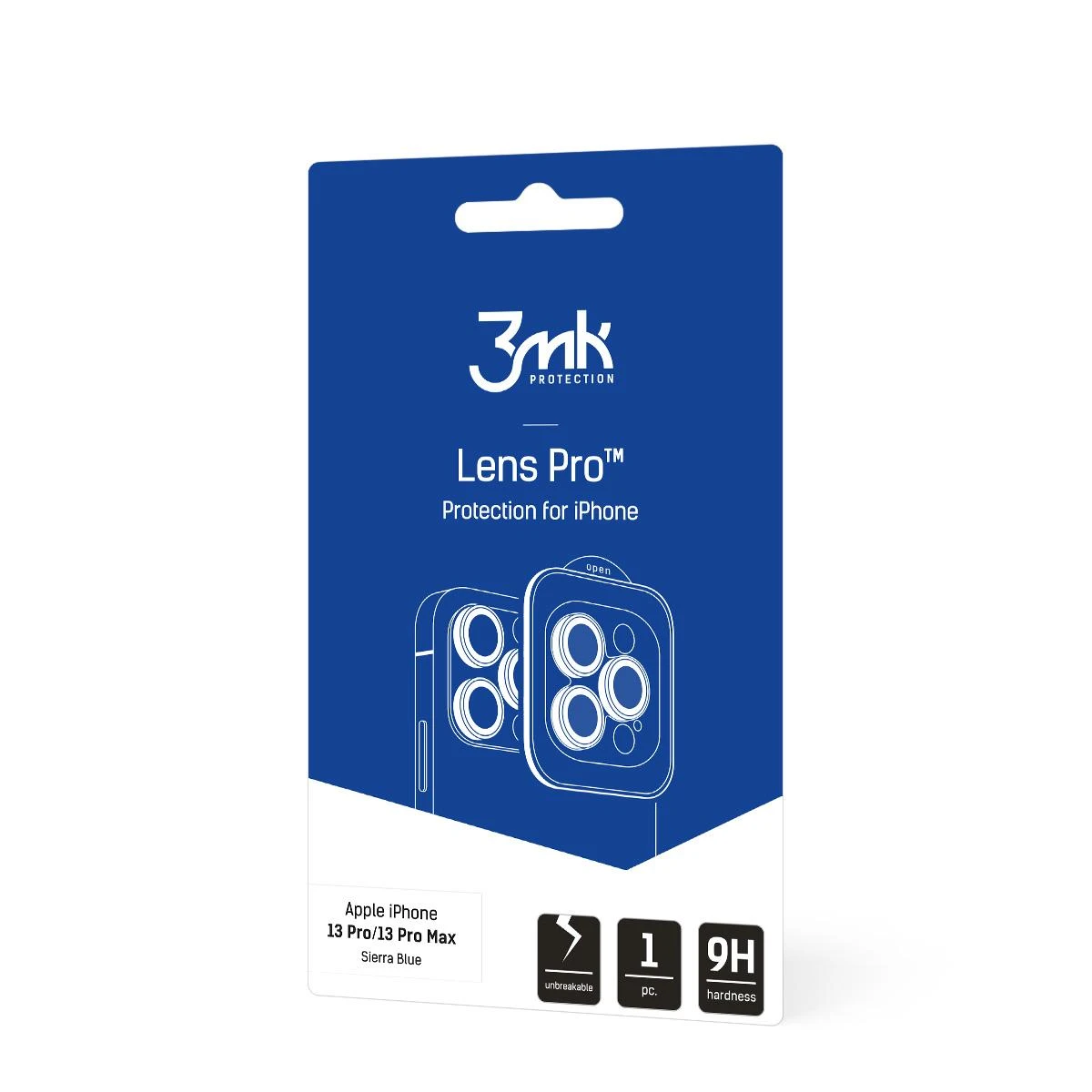 Apple iPhone 13 Pro/13 Pro Max - 3mk Lens Protection Pro Sierra Mėlyna
