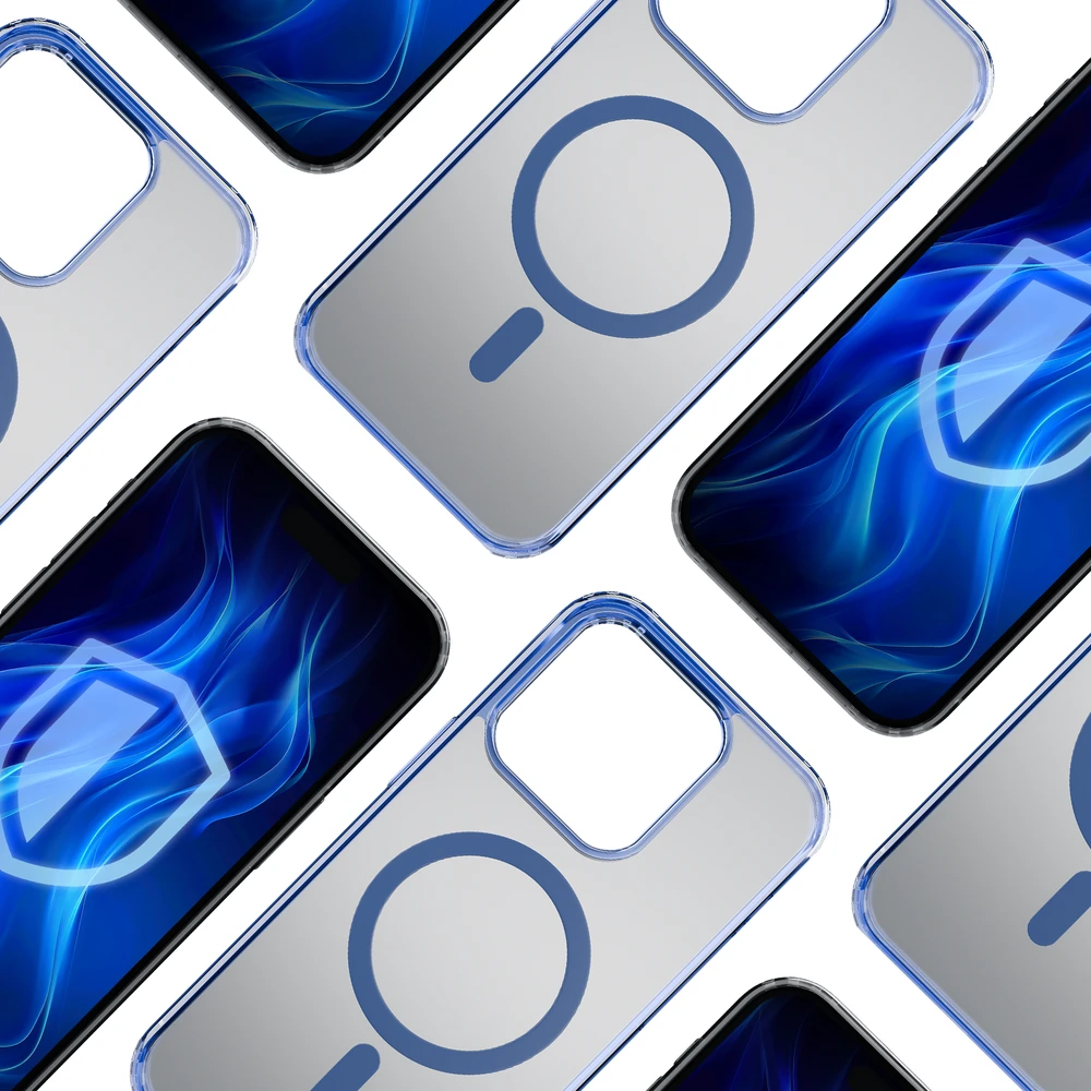 3mk Frosty MagCase Mėlyna dėklas Apple iPhone 13 Pro Max - skaidrus