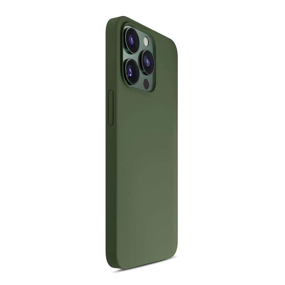 Dėklas Apple iPhone 13 Pro Max – 3mk Hardy Silicone MagCase Alpine Žalias