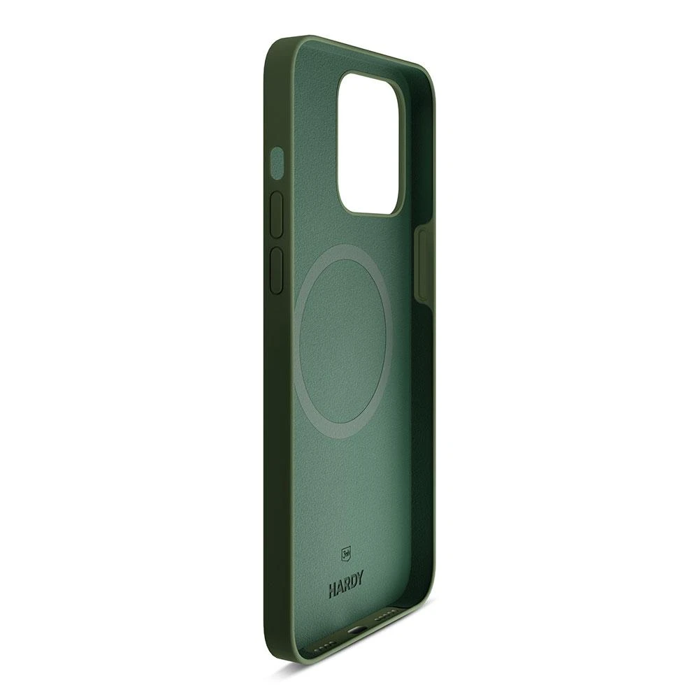 Dėklas Apple iPhone 13 Pro Max – 3mk Hardy Silicone MagCase Alpine Žalias