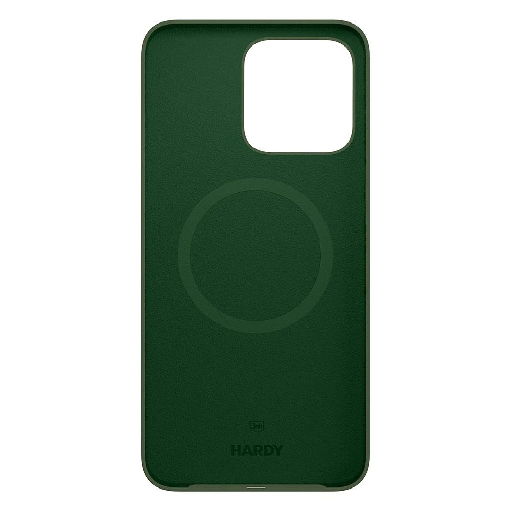 Dėklas Apple iPhone 13 Pro Max – 3mk Hardy Silicone MagCase Alpine Žalias