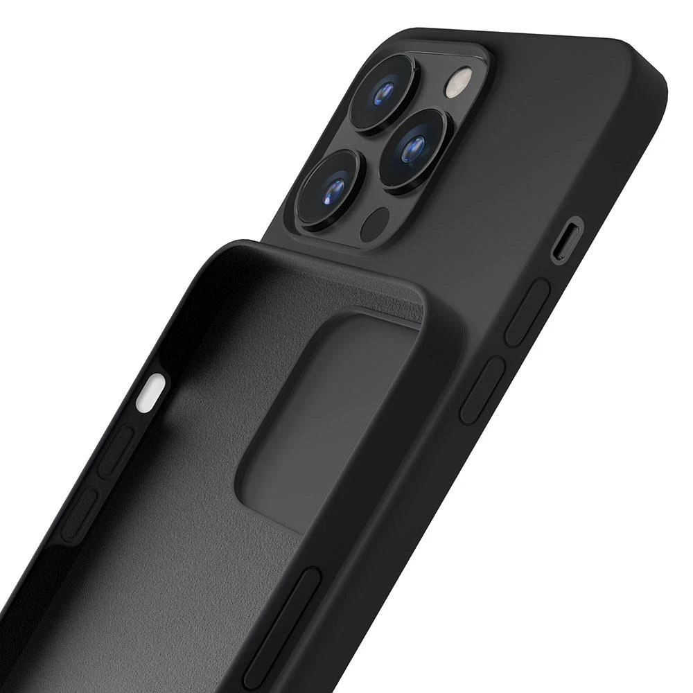 Apple iPhone 13 Pro Max Series 3mk silikoninis - dėklas telefonui juodos spalvos