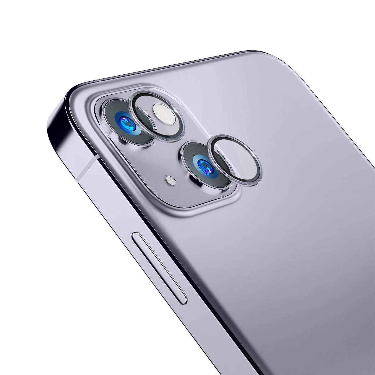 Apsauginis stiklas kamerai Apple iPhone 14 9H 3mk Lens Protection Pro series lens - violetinė