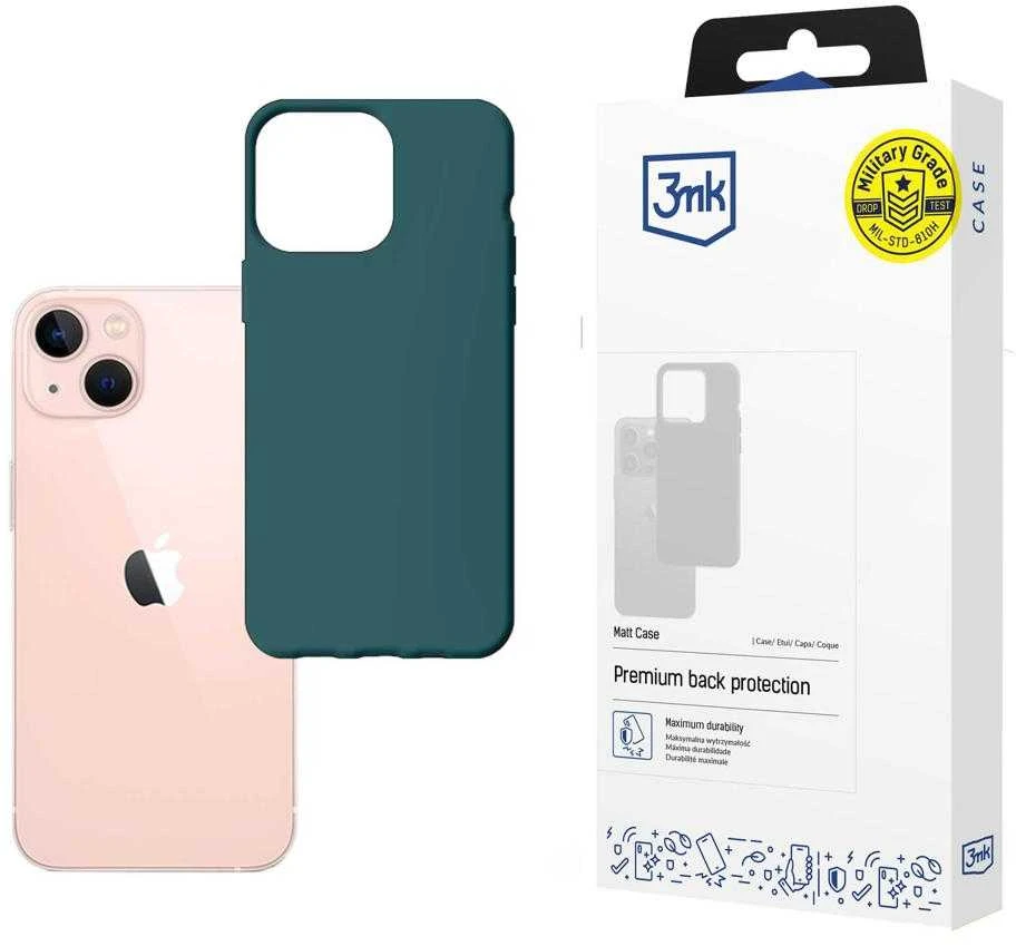 Dėklas 3mk Matt Case Apple iPhone 14 tamsiai žalias