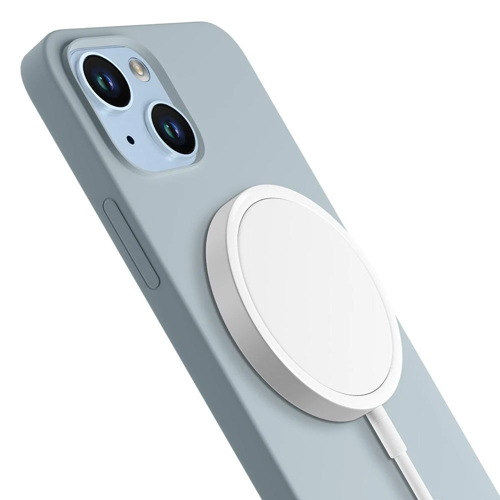 Dėklas 3Mk Protection 3mk Hardy silikoninis „MagCase“, skirtas „iPhone 14 Plus“ – mėlynas