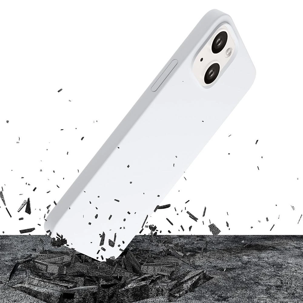 Dėklas 3Mk Protection 3 mk Hardy silikoninis „MagCase“, skirtas „iPhone 14 Plus“ – baltas