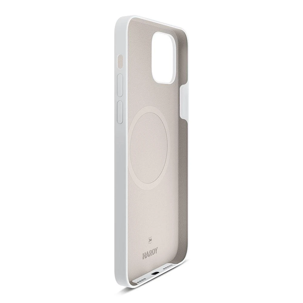 Dėklas 3Mk Protection 3 mk Hardy silikoninis „MagCase“, skirtas „iPhone 14 Plus“ – baltas
