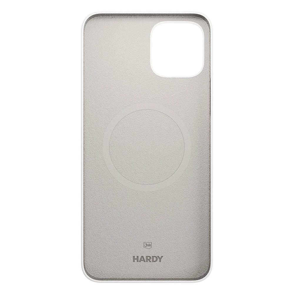 Dėklas 3Mk Protection 3 mk Hardy silikoninis „MagCase“, skirtas „iPhone 14 Plus“ – baltas