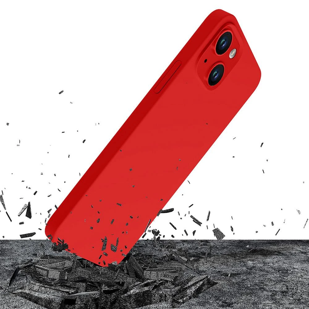 Dėklas 3Mk Protection 3 mk Hardy silikoninis „MagCase“, skirtas „iPhone 14 Plus“ – raudonas