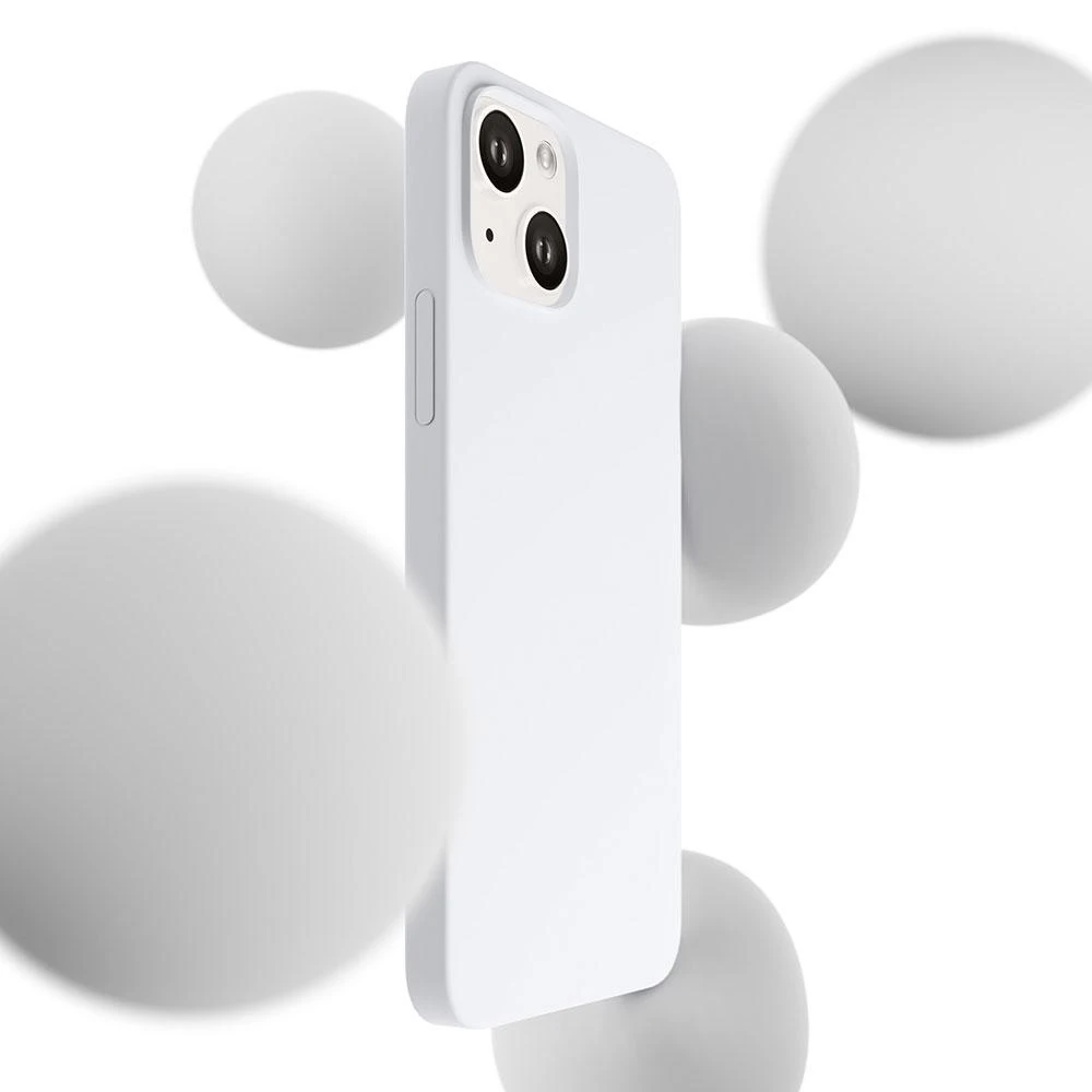Dėklas 3Mk Protection 3 mk Hardy silikoninis „MagCase“, skirtas „iPhone 14 Plus“ – baltas