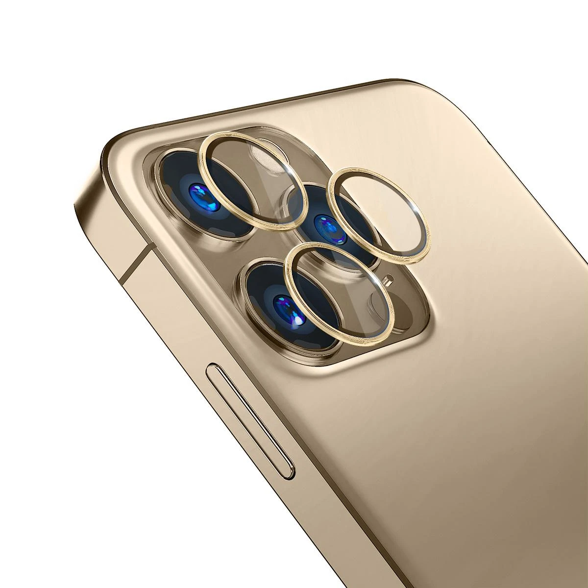 3MK objektyvo apsauga Pro Apple iPhone 14 Pro /14 Pro Max auksinis kameros objektyvo apsauga su tvirtinimo rėmeliu