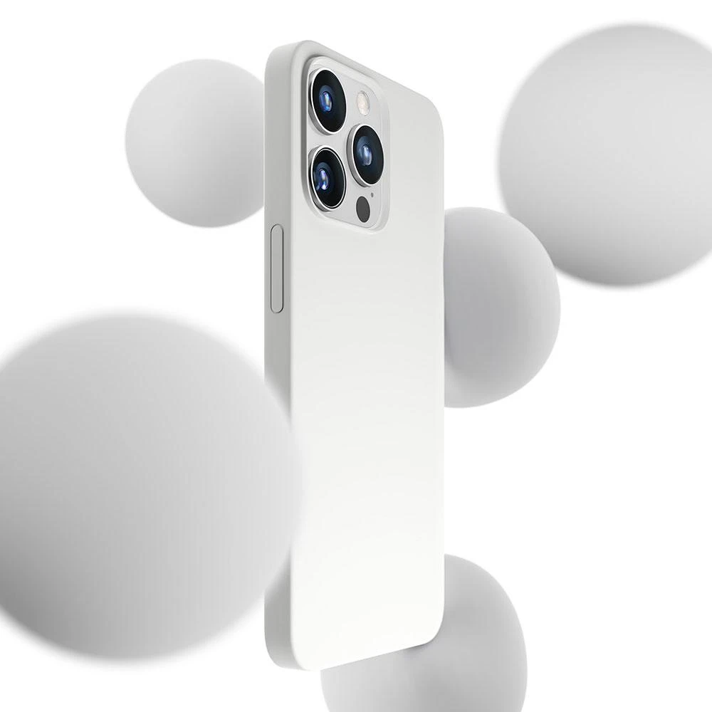 Dėklas 3Mk apsauga 3mk Hardy silikoninis MagCase iPhone 14 Pro - Baltas