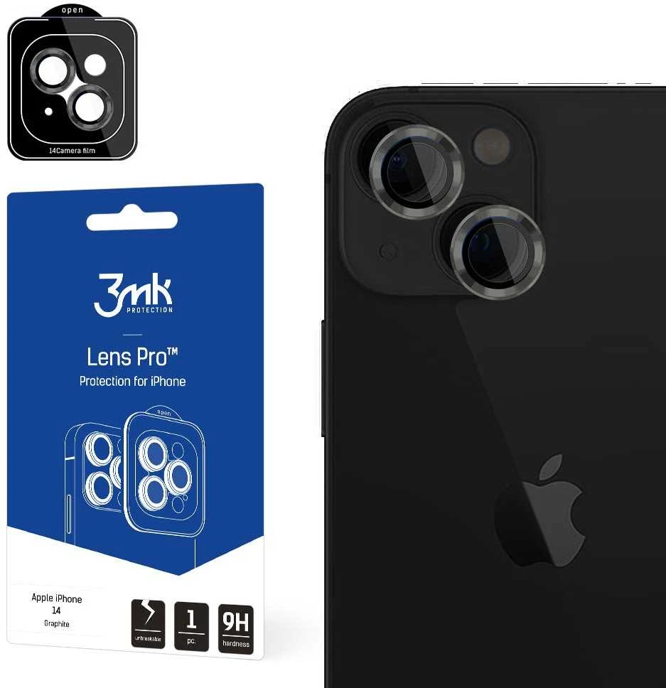 Apsauginis stikliukas kamerai 3mk Lens Pro Apple iPhone 15 juodas