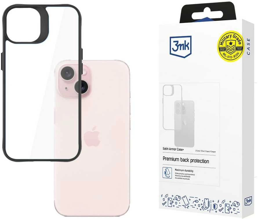 Dėklas 3mk Satin Armor Case+ Apple iPhone 15